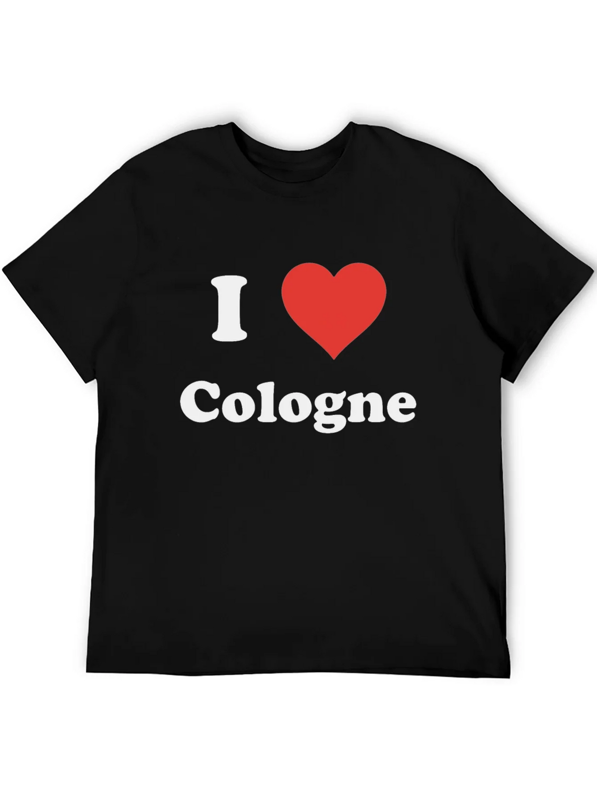 I Heart Cologne T-Shirt - Black Graphic Tee product image 5