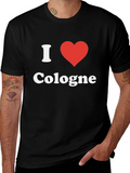I Heart Cologne T-Shirt - Black Graphic Tee product image 1