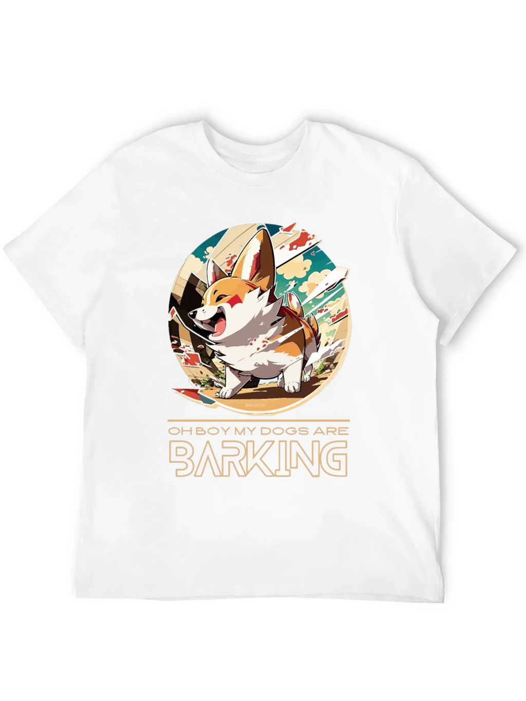 Funny Oh Boy My Dogs are Barking Corgi T-Shirt product image 11