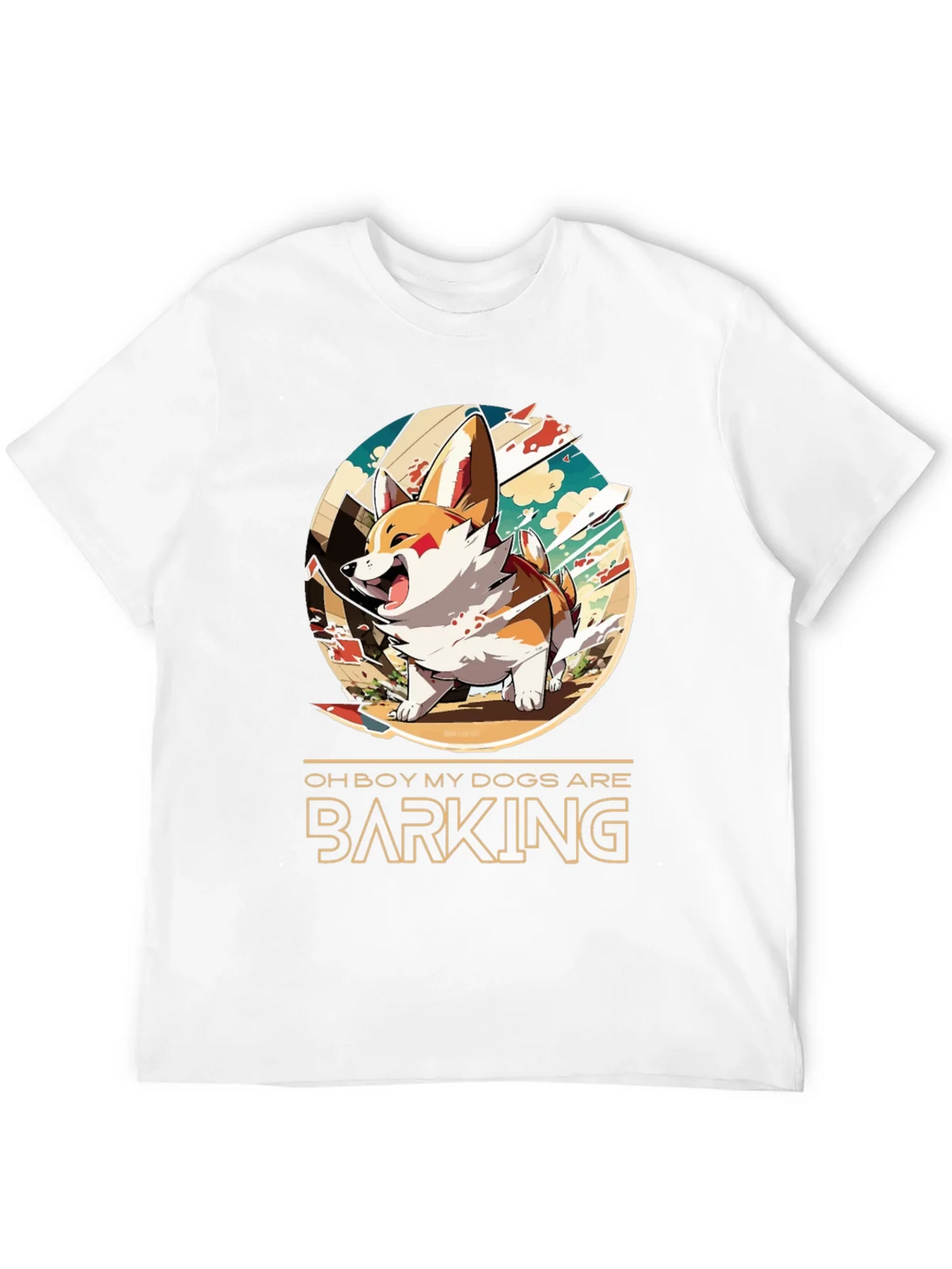 Funny Oh Boy My Dogs are Barking Corgi T-Shirt product image 11