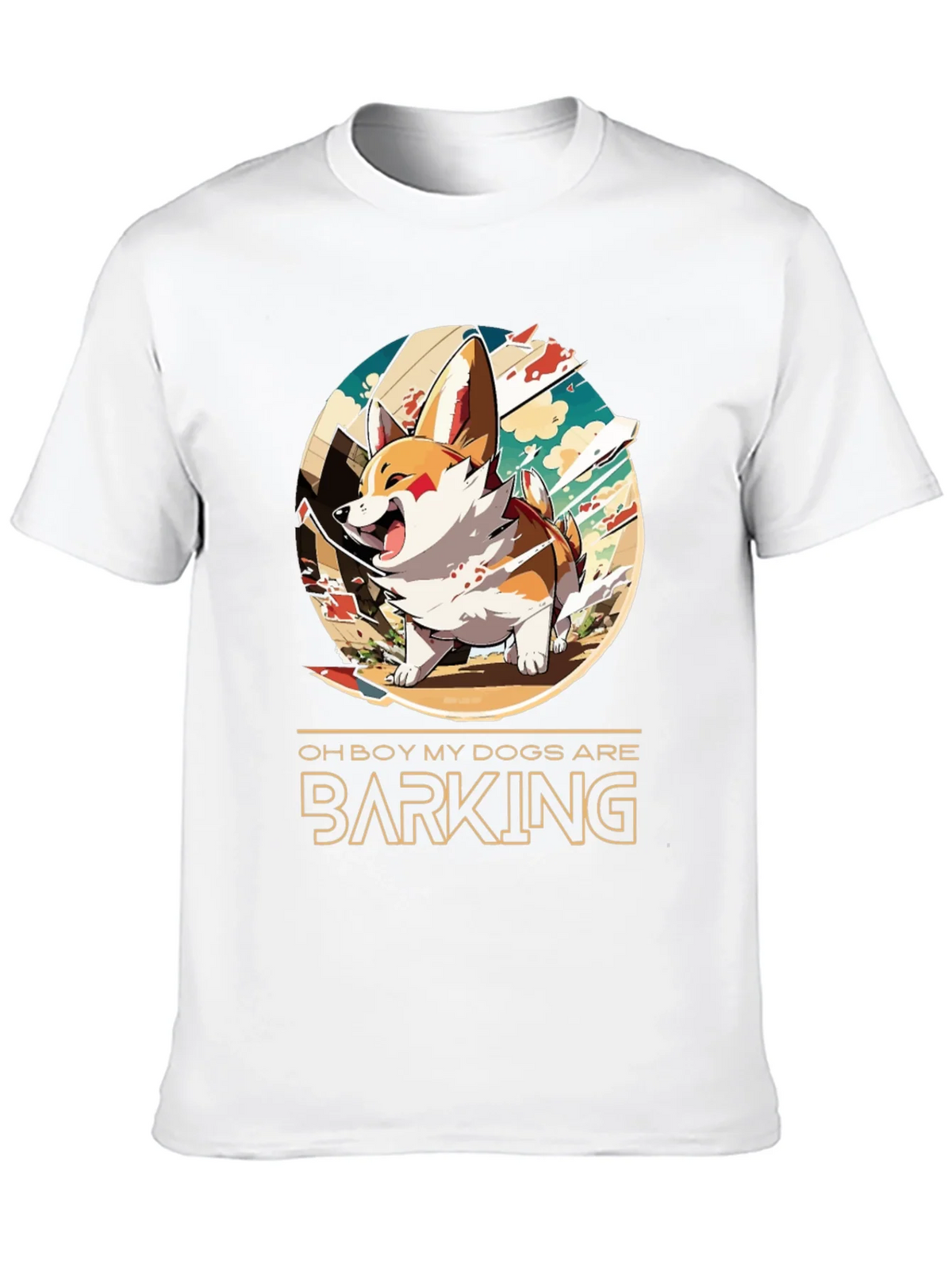 Funny Oh Boy My Dogs are Barking Corgi T-Shirt product image 9