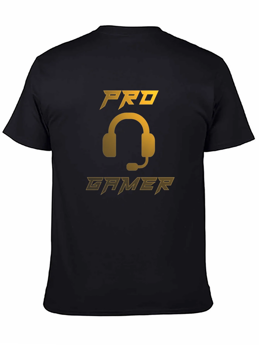 Pro Gamer Black T-Shirt - Gaming Headset Design product image 4