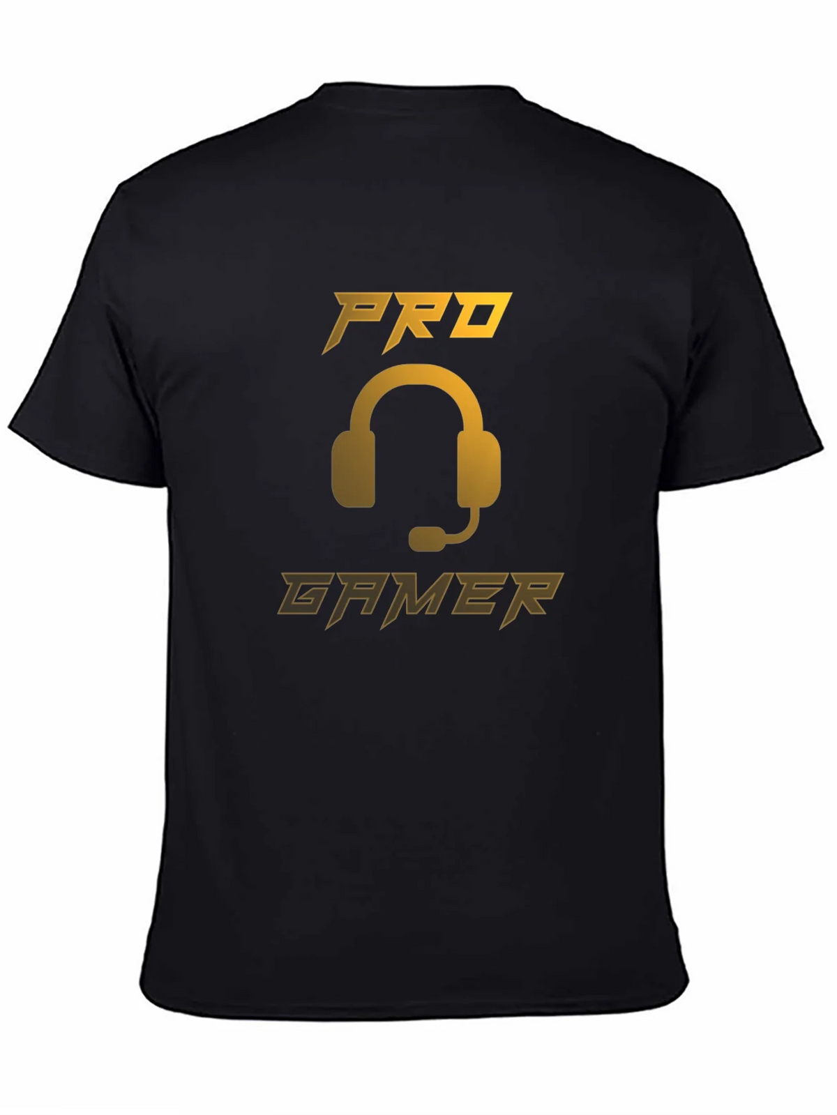 Pro Gamer Black T-Shirt - Gaming Headset Design product image 4