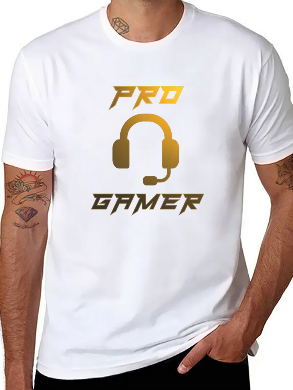 Pro Gamer Black T-Shirt - Gaming Headset Design product image 7