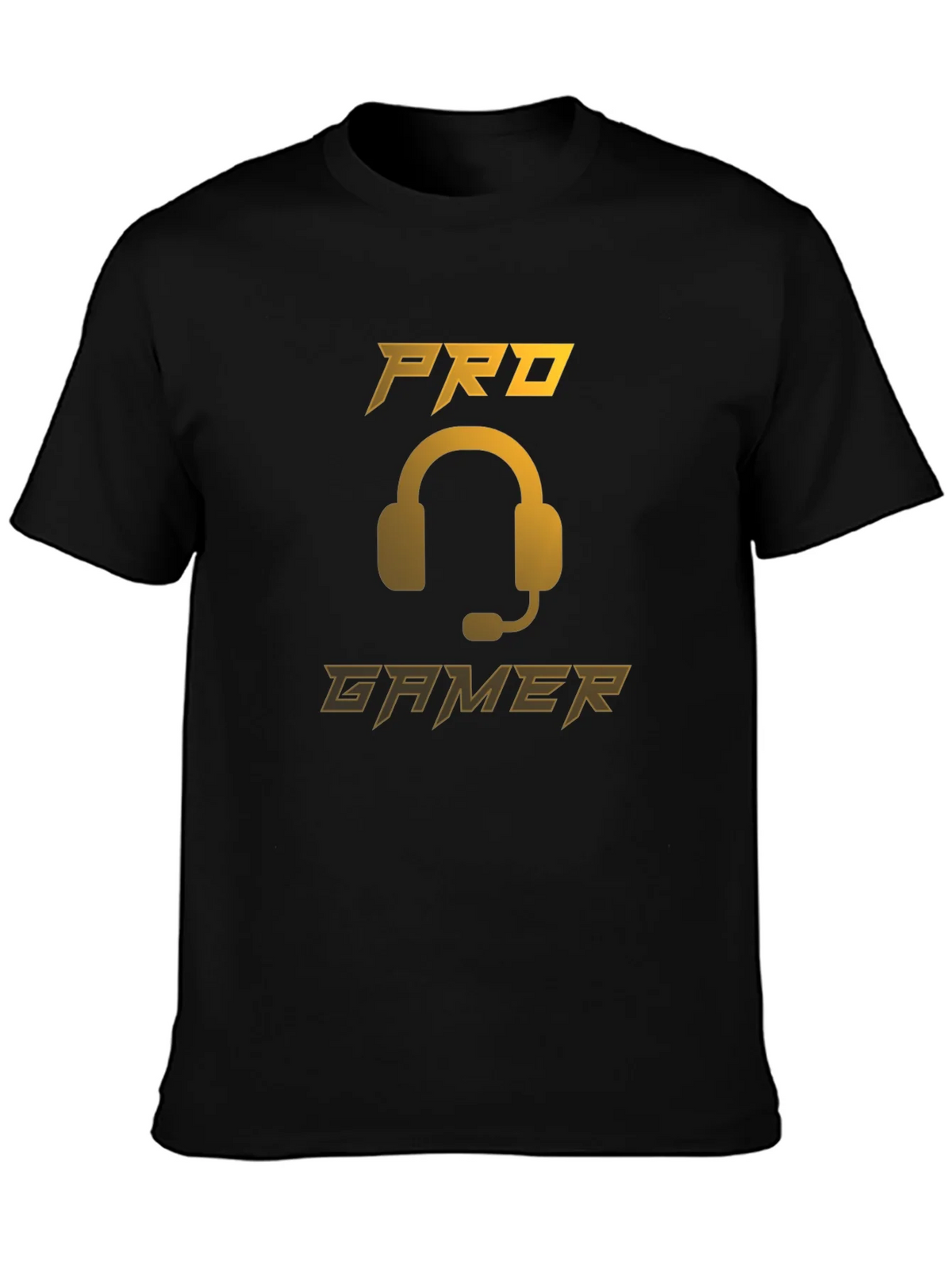 Pro Gamer Black T-Shirt - Gaming Headset Design product image 3