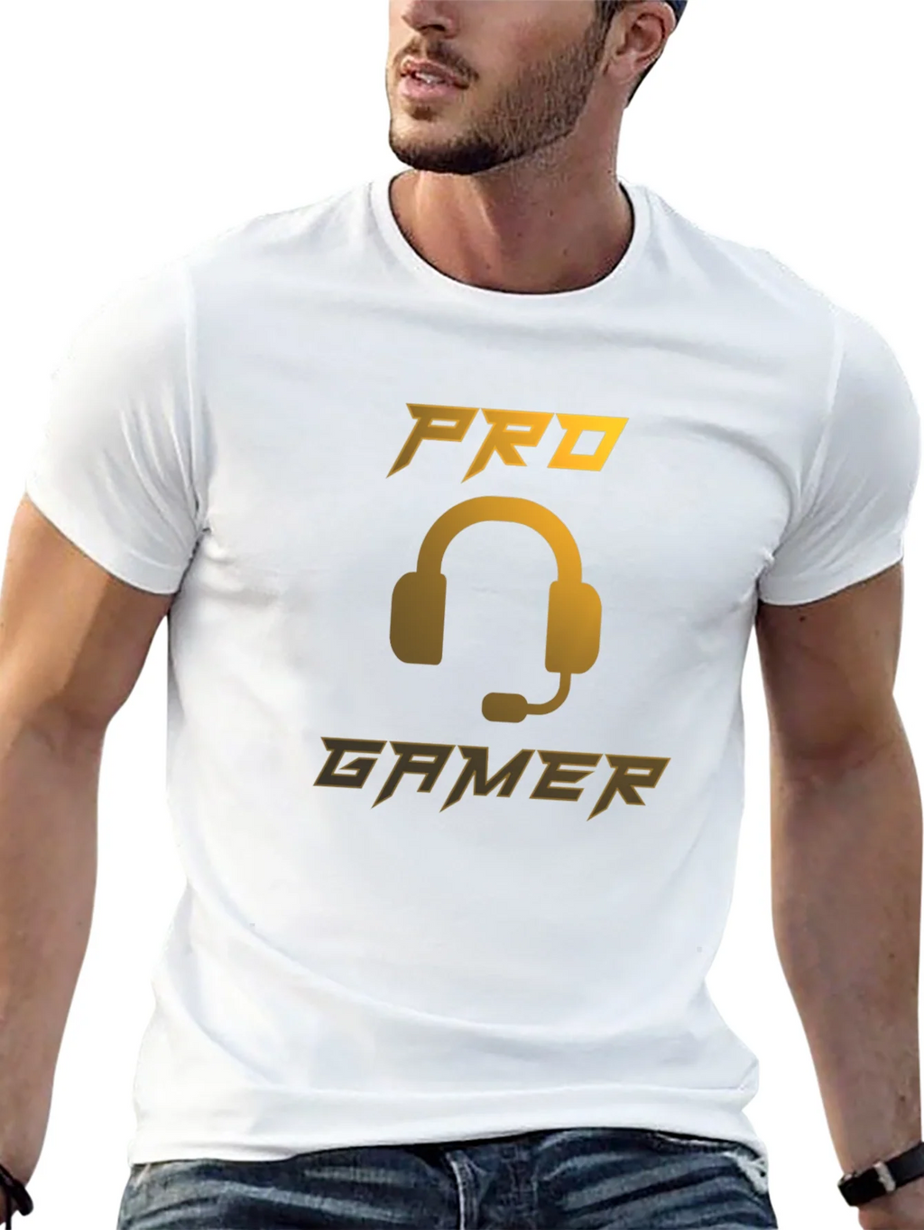 Pro Gamer Black T-Shirt - Gaming Headset Design product image 12