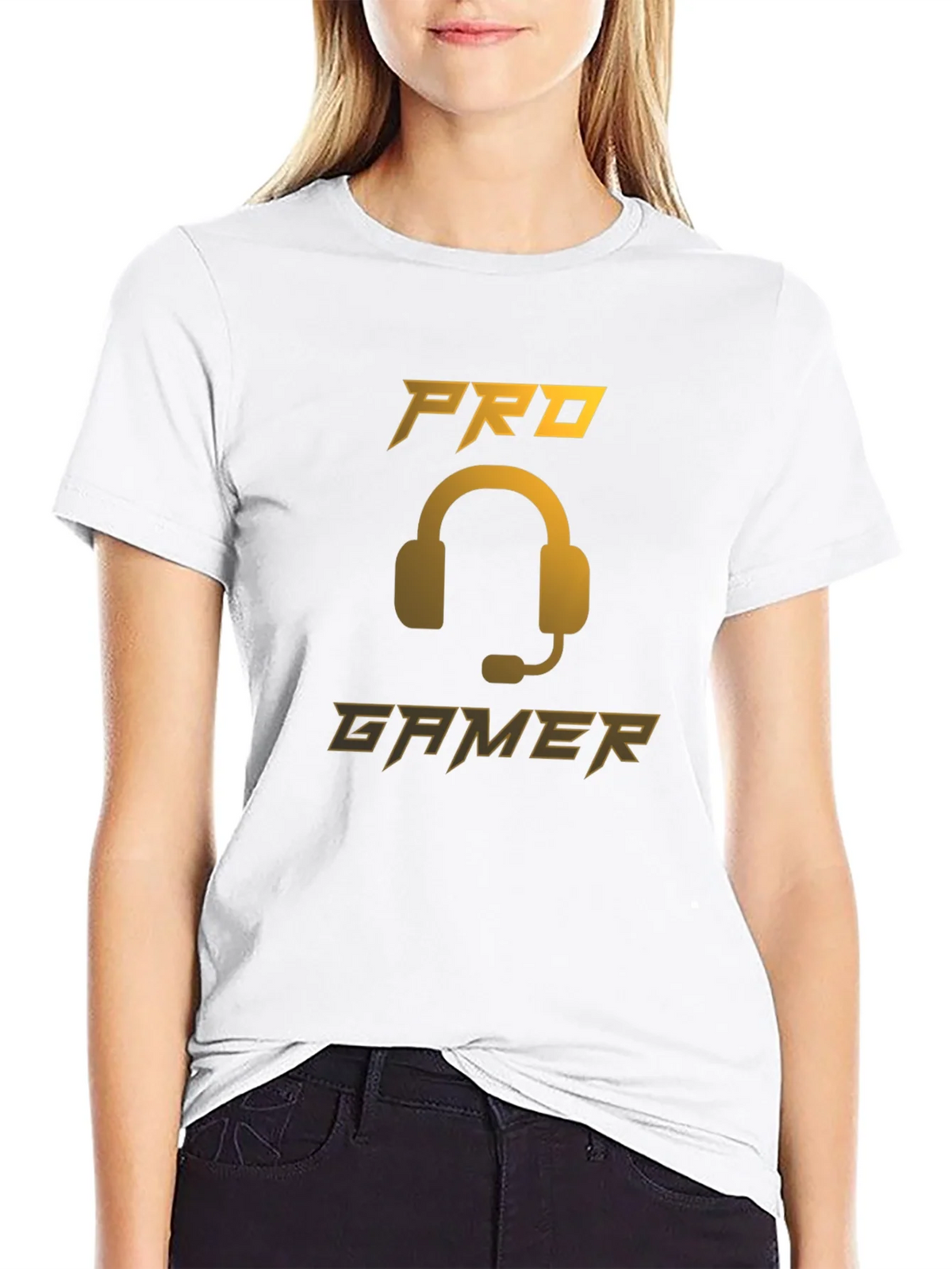 Pro Gamer Black T-Shirt - Gaming Headset Design product image 8