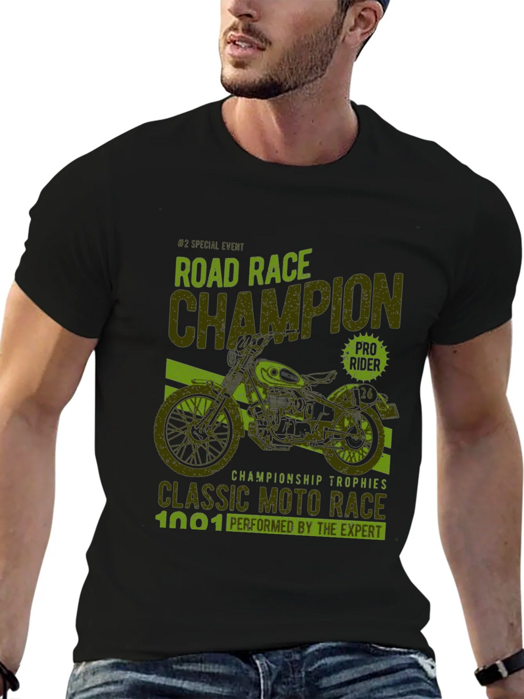 Vintage Road Race Champion Graphic Tee product image 6