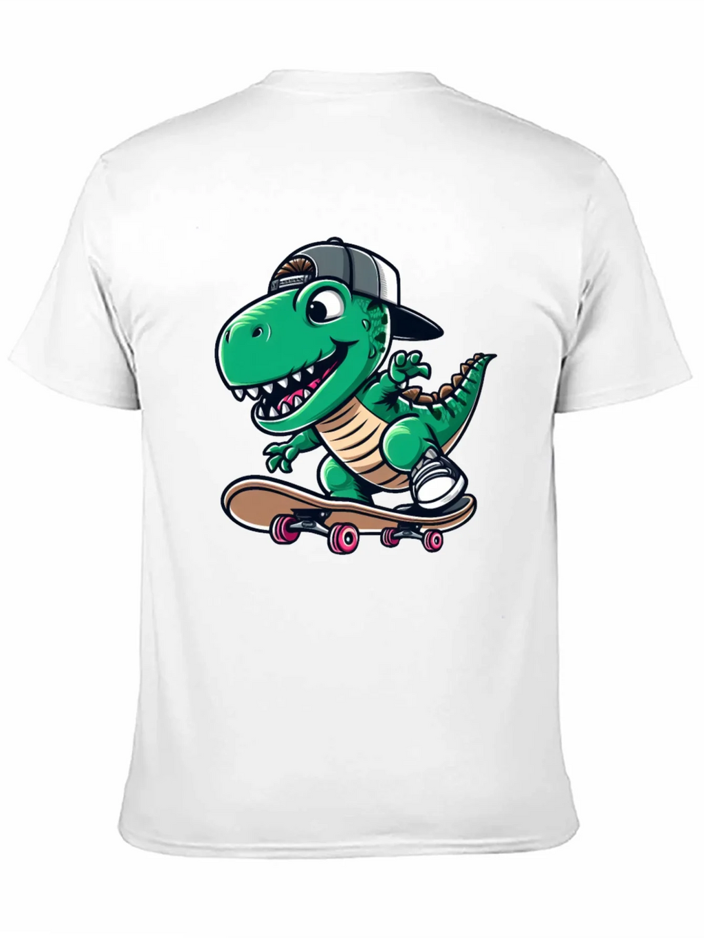 Cool Dinosaur Skateboarder T-Shirt product image 10