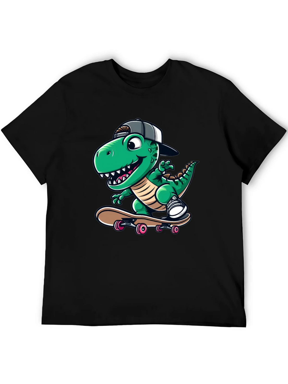 Cool Dinosaur Skateboarder T-Shirt product image 5