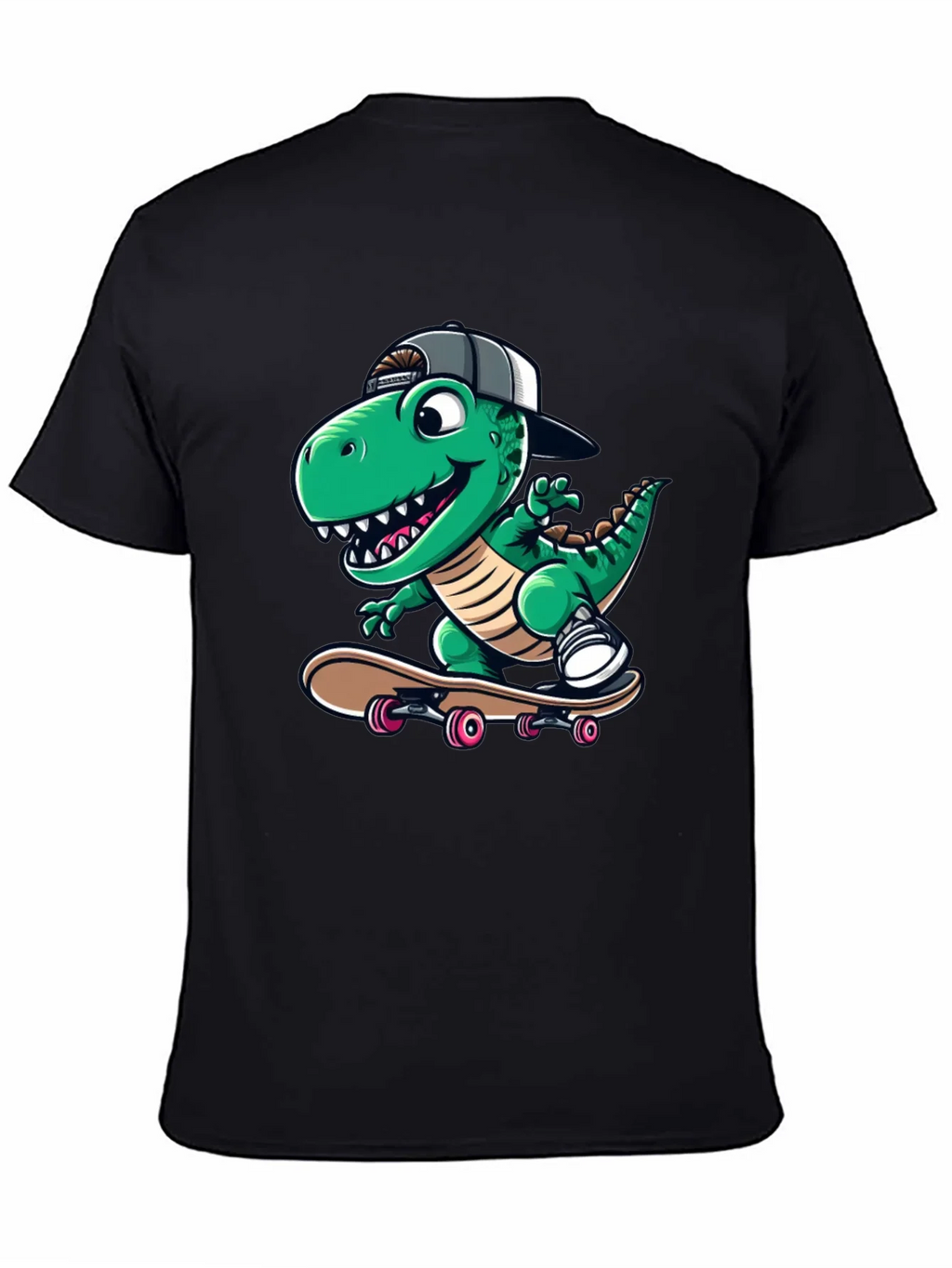 Cool Dinosaur Skateboarder T-Shirt product image 4