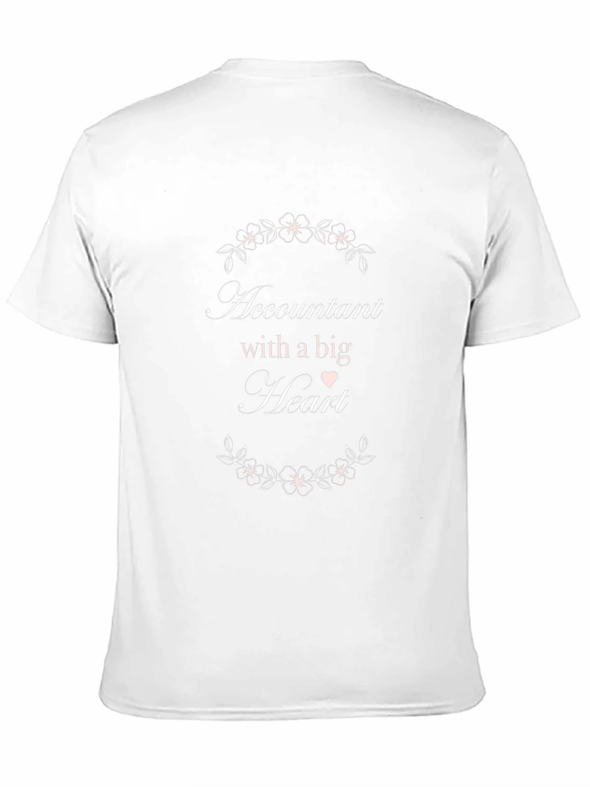 Accountant with a Big Heart Black T-Shirt product image 3