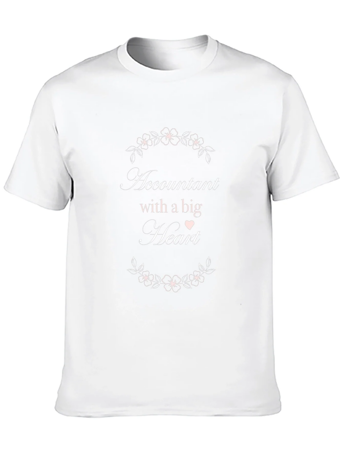 Accountant with a Big Heart Black T-Shirt product image 2