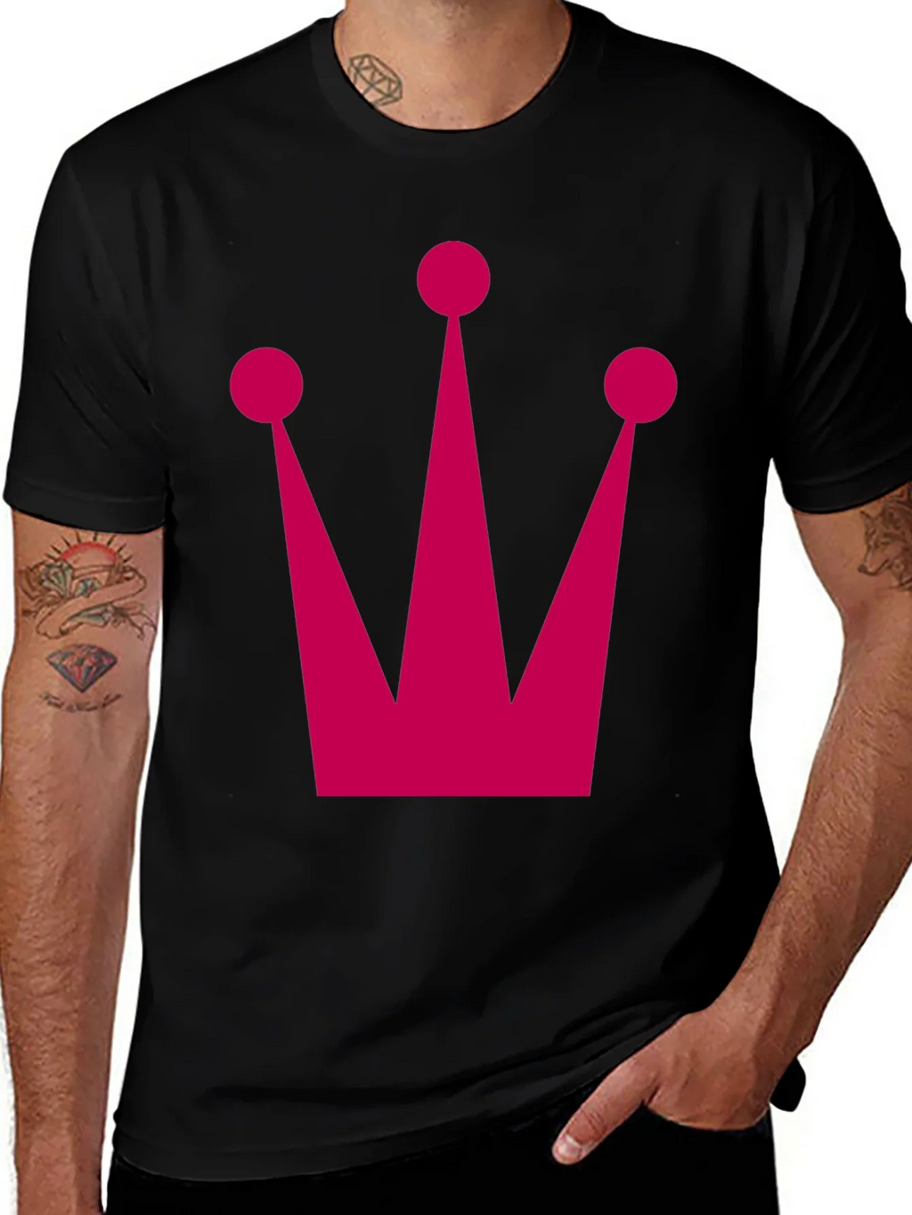 Crown Graphic Tee - Bold Black T-Shirt product image 1