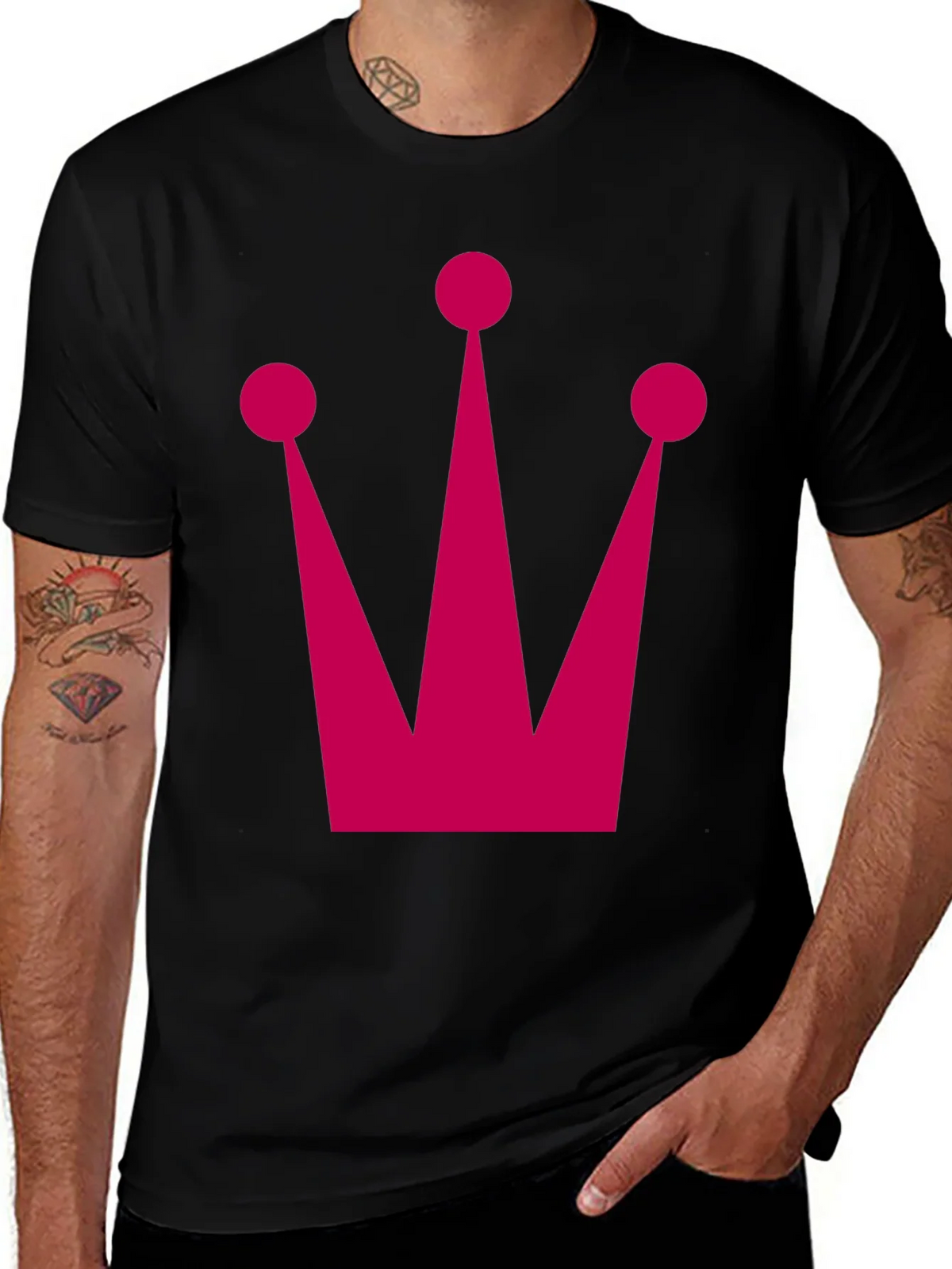Crown Graphic Tee - Bold Black T-Shirt product image 1