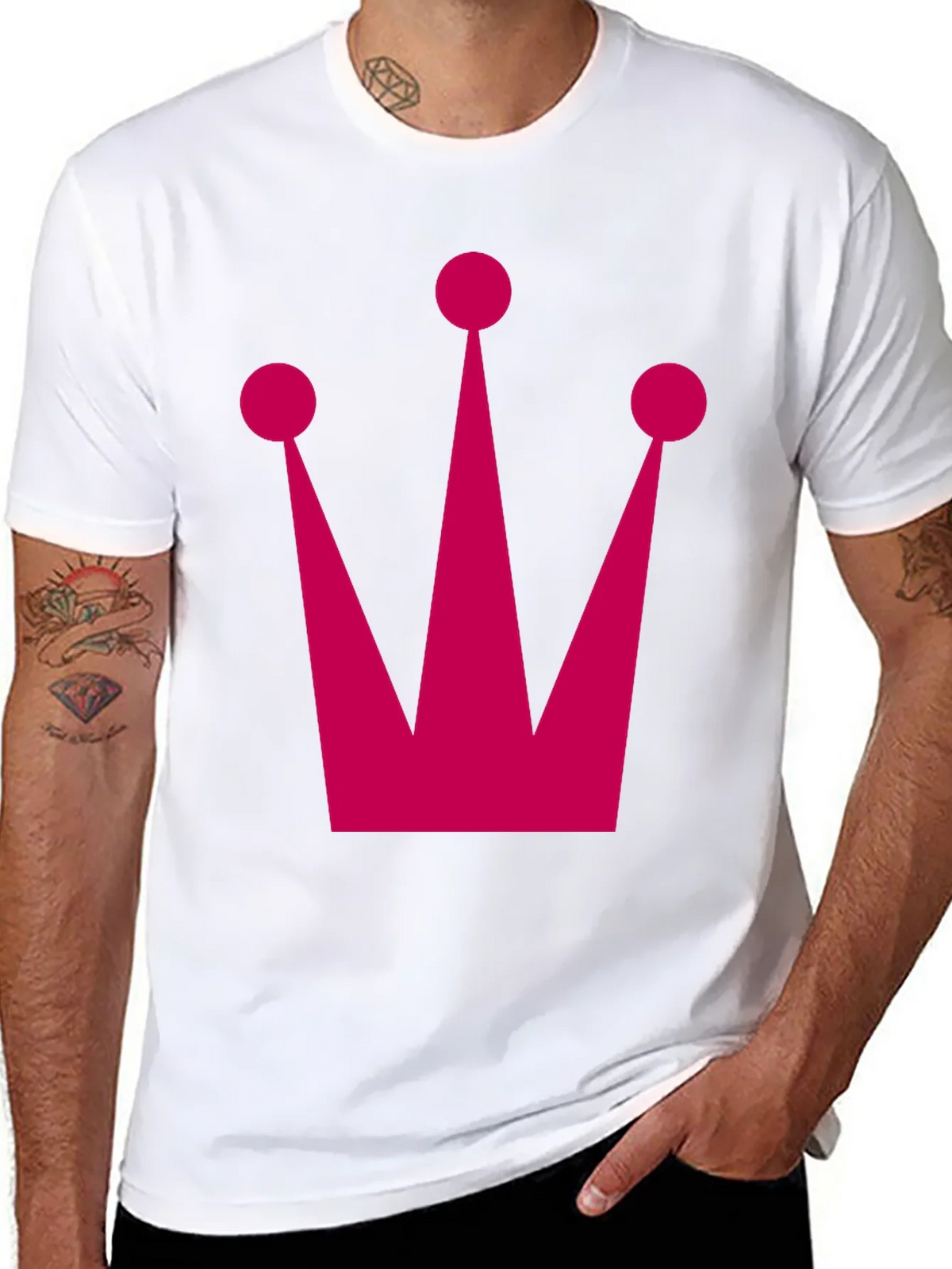 Crown Graphic Tee - Bold Black T-Shirt product image 7