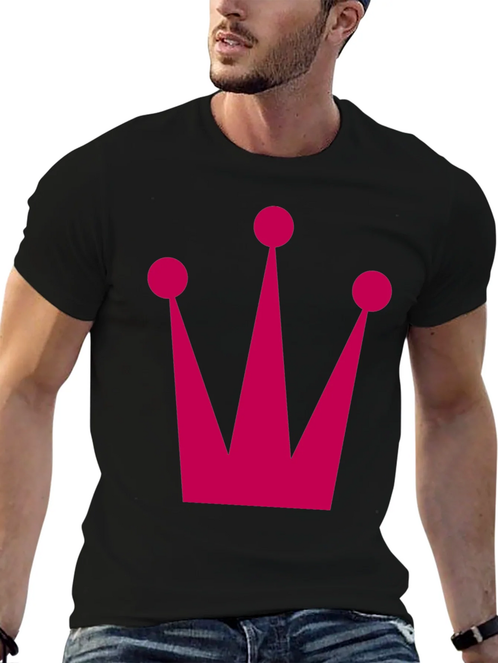 Crown Graphic Tee - Bold Black T-Shirt product image 6