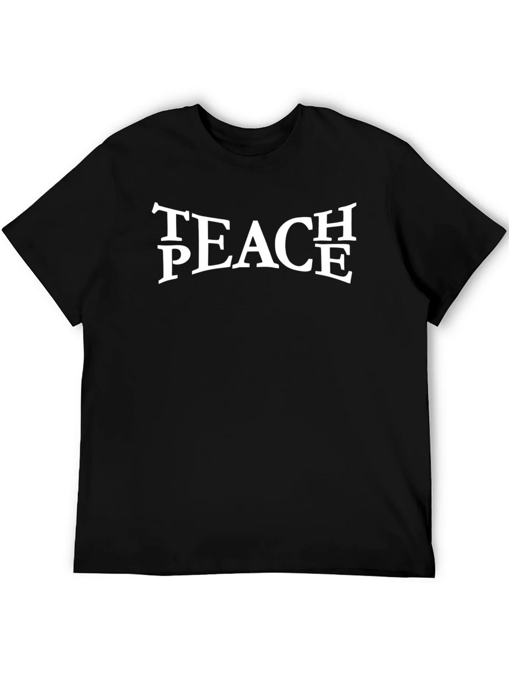 Teach Peace Graphic Tee - Black Unisex T-Shirt product image 5