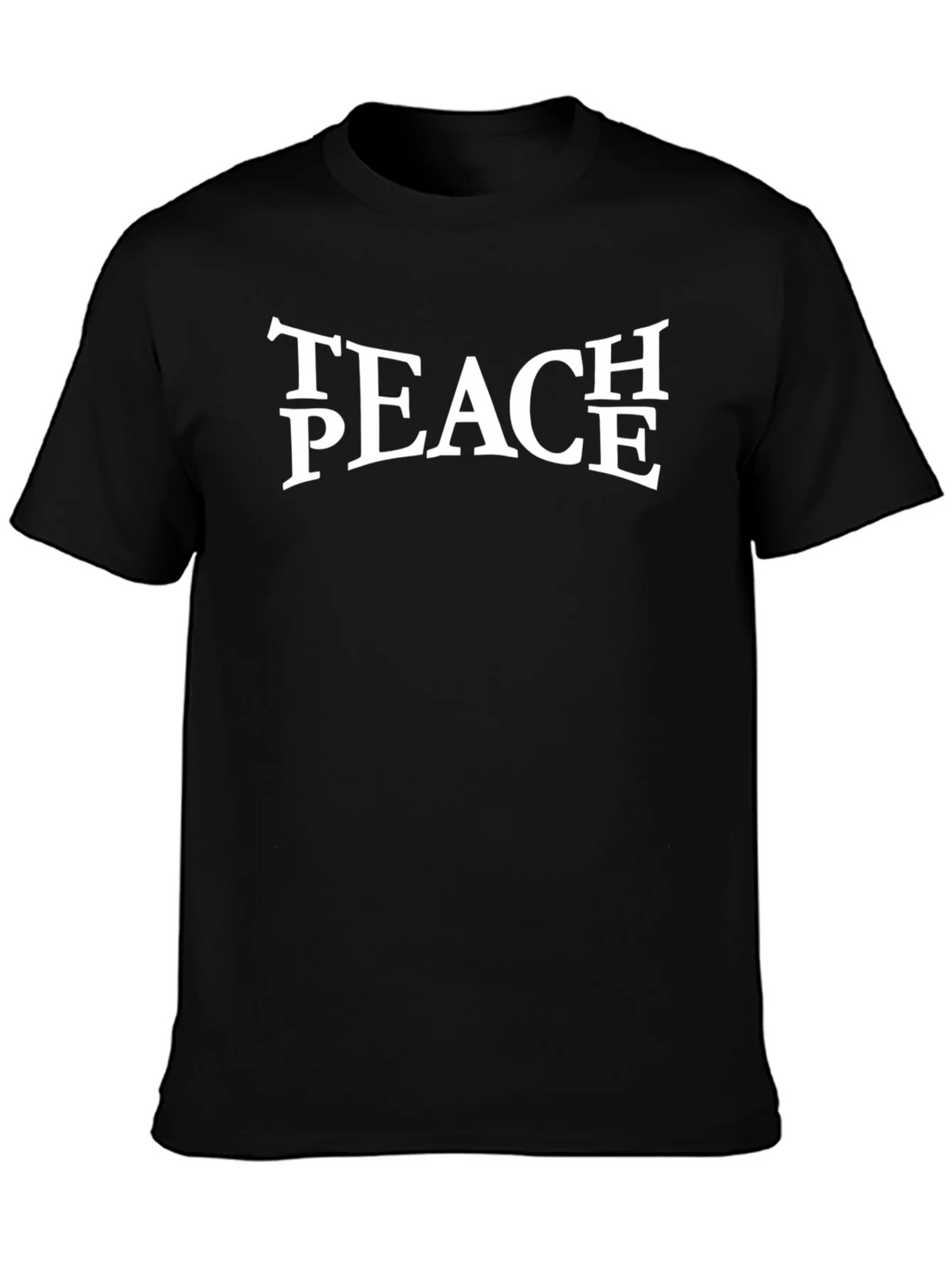 Teach Peace Graphic Tee - Black Unisex T-Shirt product image 3