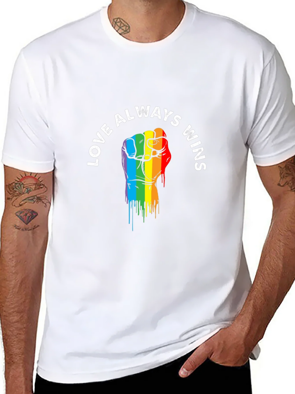 Love Always Wins Pride T-Shirt product image 7