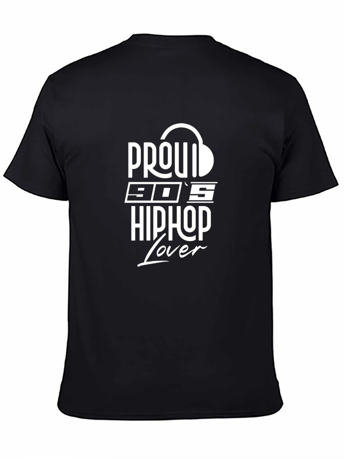Proud 90s Hip Hop Lover Black T-Shirt product image 4