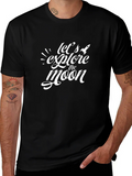 Lets Explore The Moon Black T-Shirt product image 1