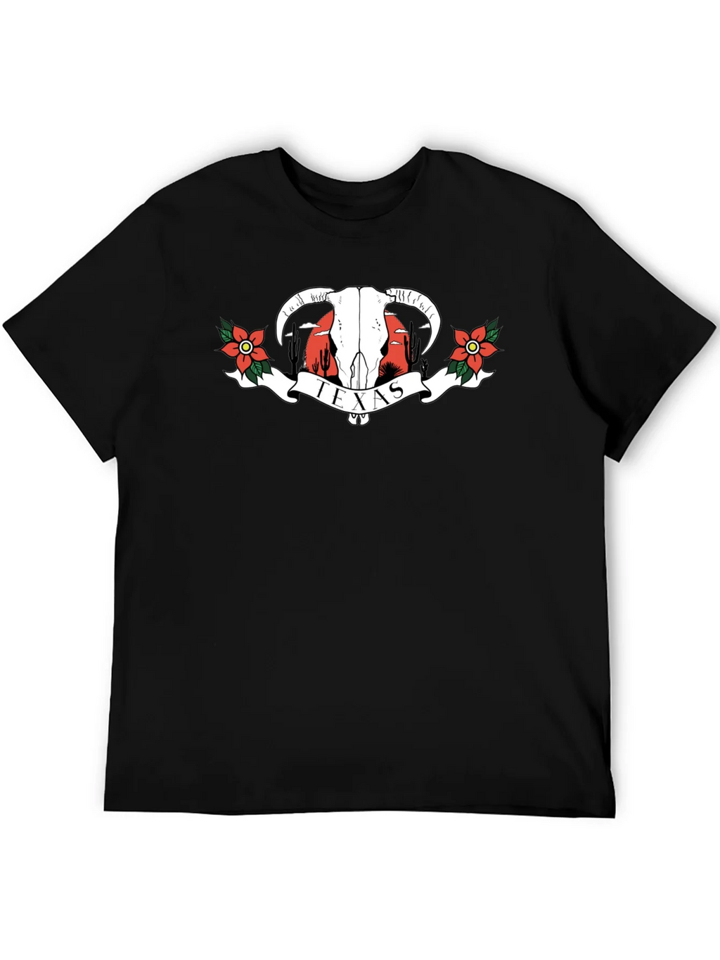 Texas Graphic T-Shirt | Western Bull Skull Tee product image 5
