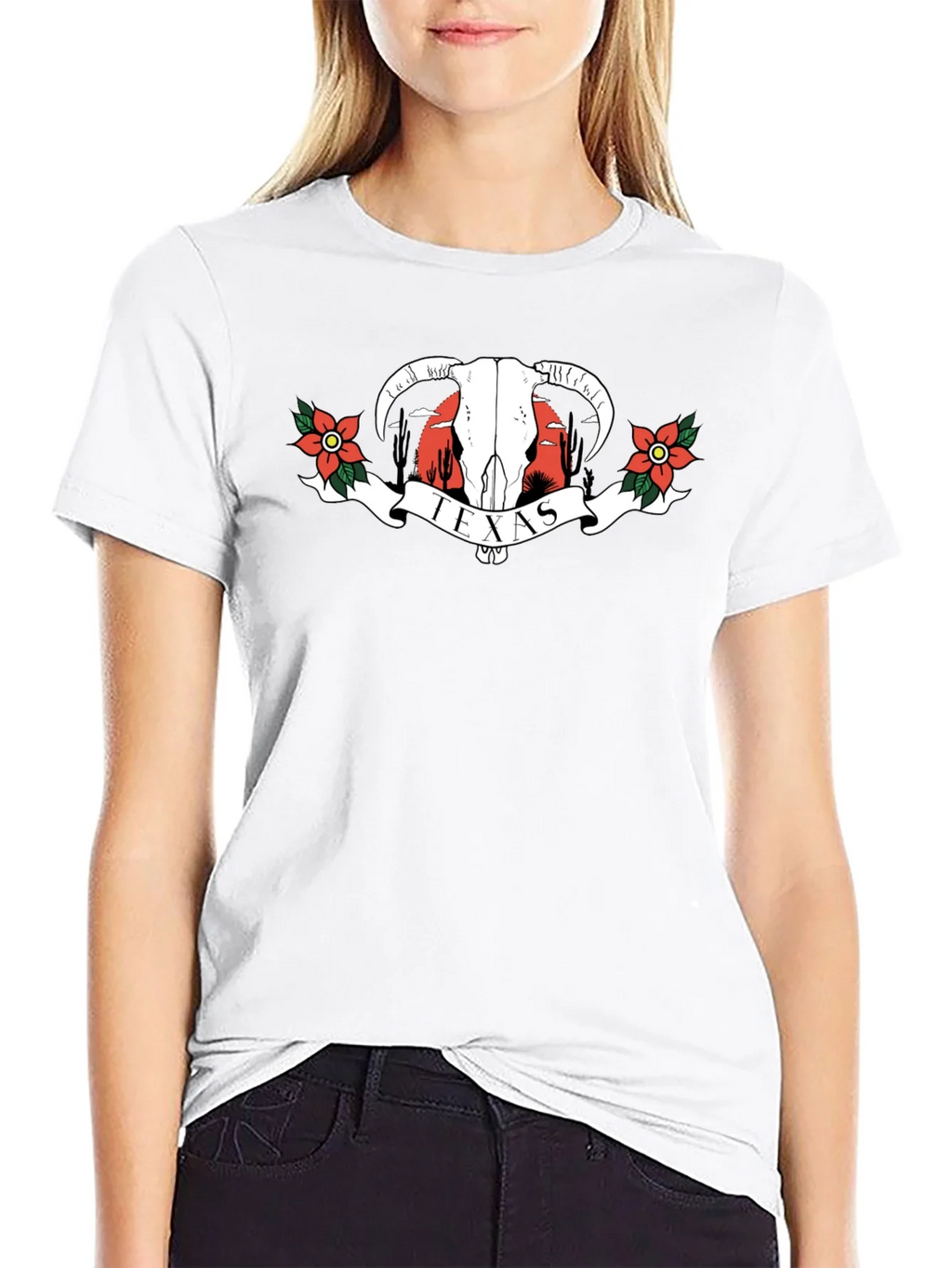 Texas Graphic T-Shirt | Western Bull Skull Tee product image 8