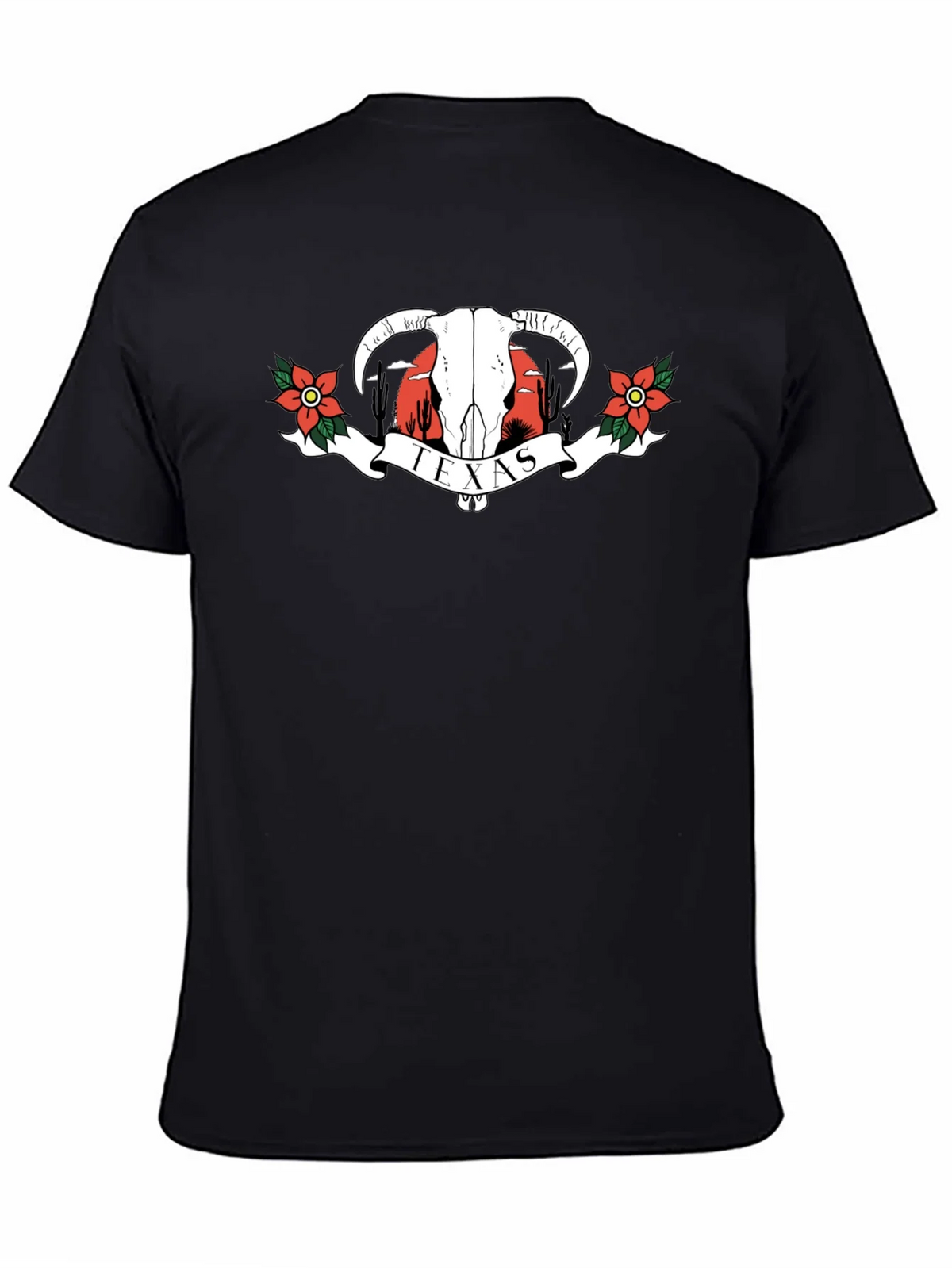 Texas Graphic T-Shirt | Western Bull Skull Tee product image 4