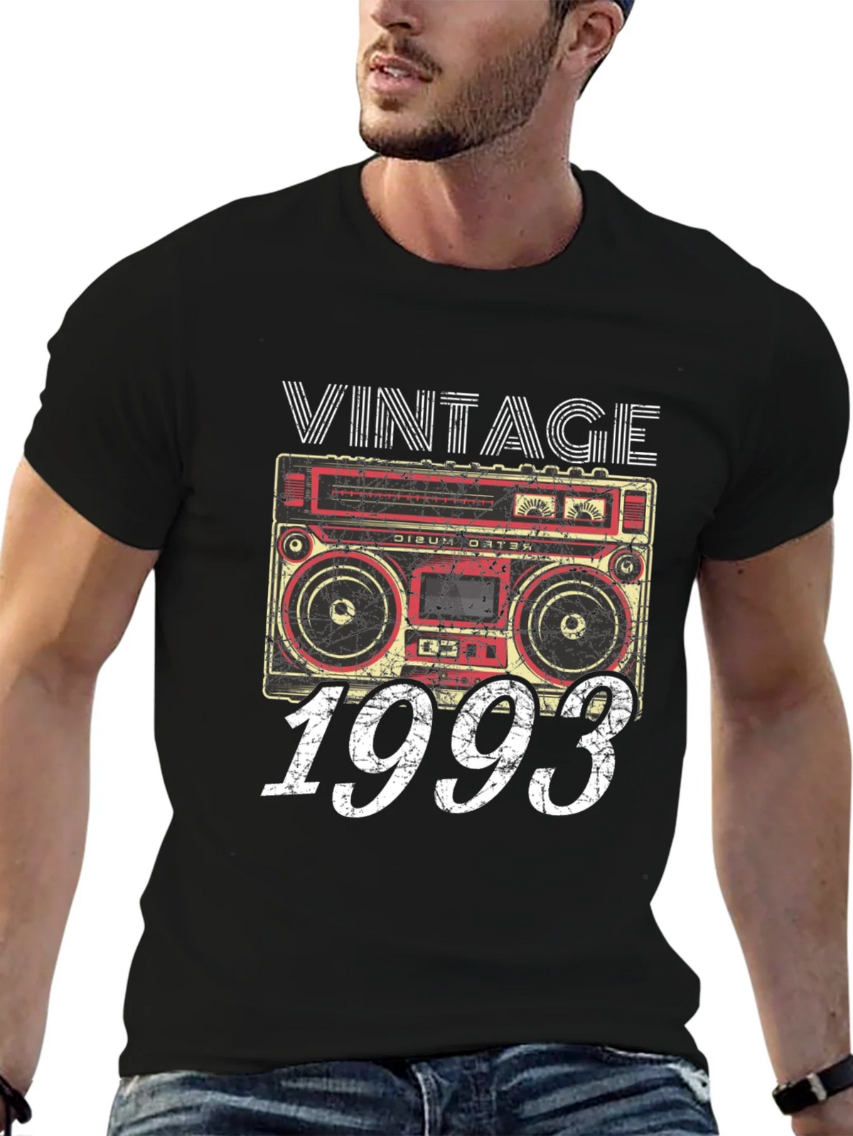 Vintage 1993 Boombox Graphic T-Shirt - Retro Style product image 6