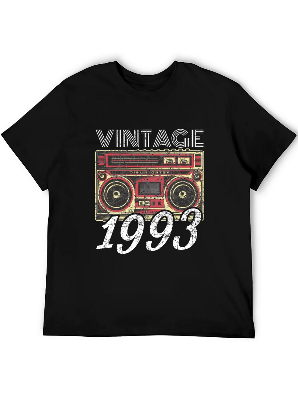 Vintage 1993 Boombox Graphic T-Shirt - Retro Style product image 5