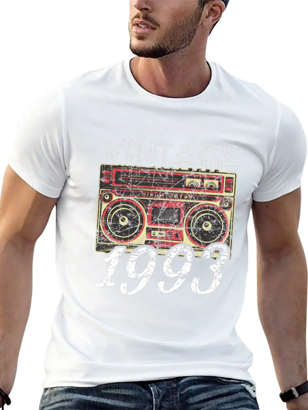 Vintage 1993 Boombox Graphic T-Shirt - Retro Style product image 12