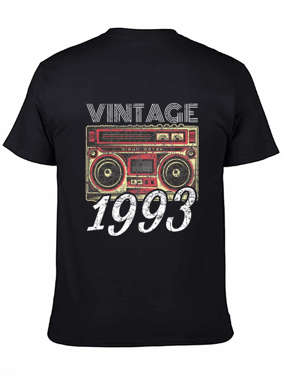 Vintage 1993 Boombox Graphic T-Shirt - Retro Style product image 4