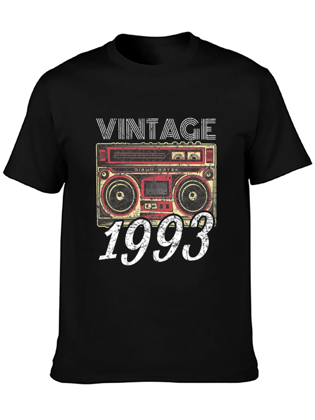 Vintage 1993 Boombox Graphic T-Shirt - Retro Style product image 3