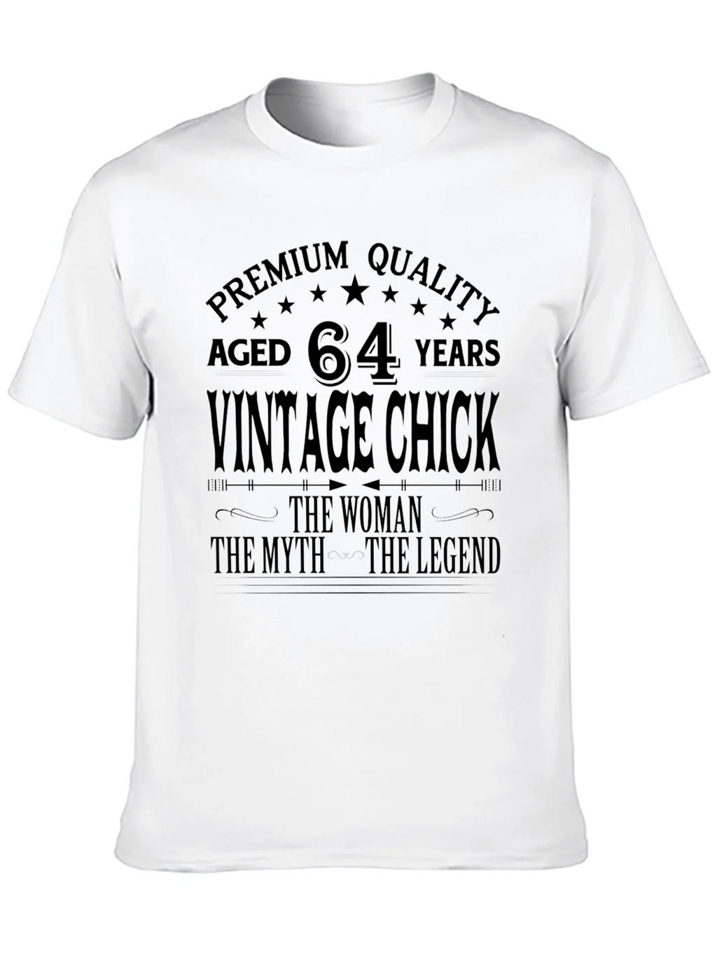 Vintage Chick 64th Birthday Premium Quality T-Shirt product image 9