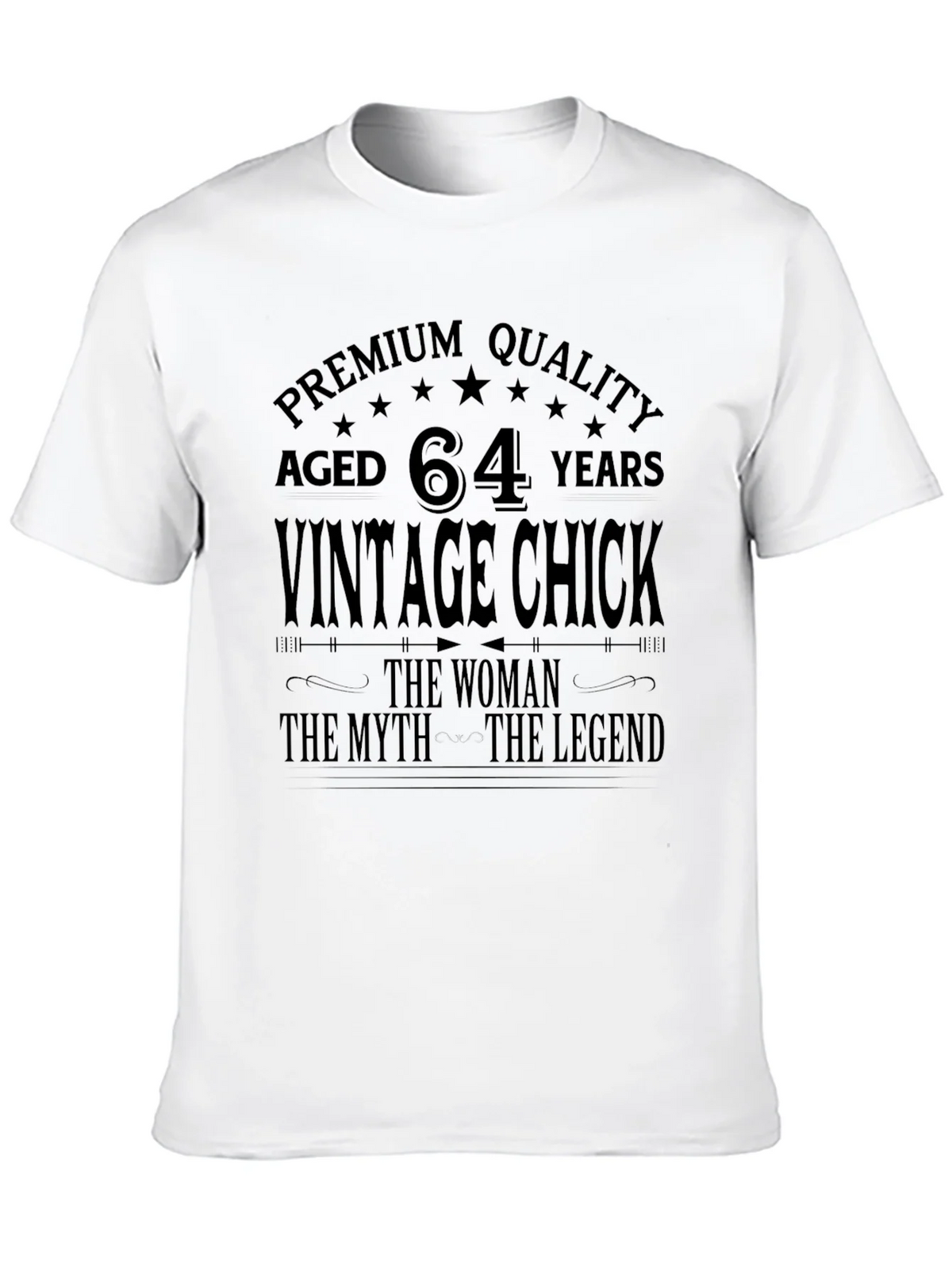 Vintage Chick 64th Birthday Premium Quality T-Shirt product image 9