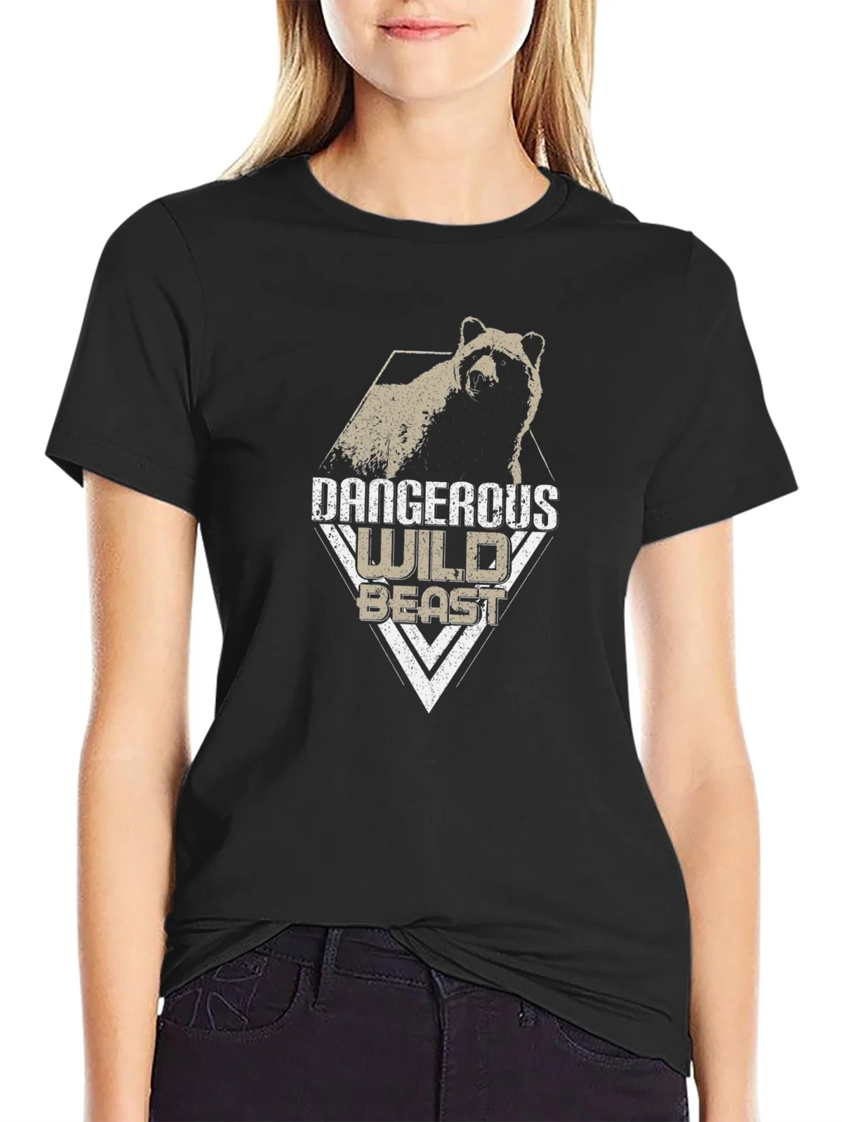 Dangerous Wild Beast Graphic Tee - Black product image 2