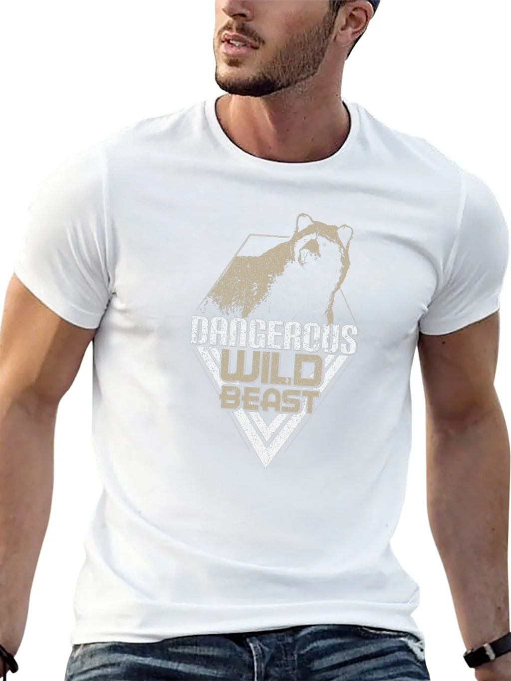Dangerous Wild Beast Graphic Tee - Black product image 12