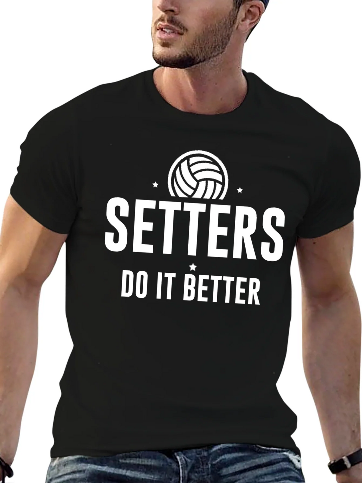 Setters Do It Better Volleyball Graphic T-Shirt product image 6