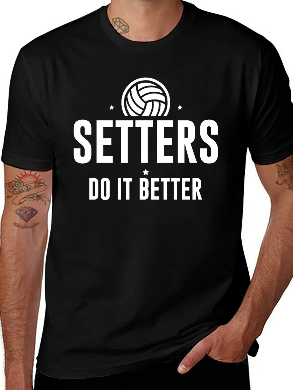 Setters Do It Better Volleyball Graphic T-Shirt product image 1