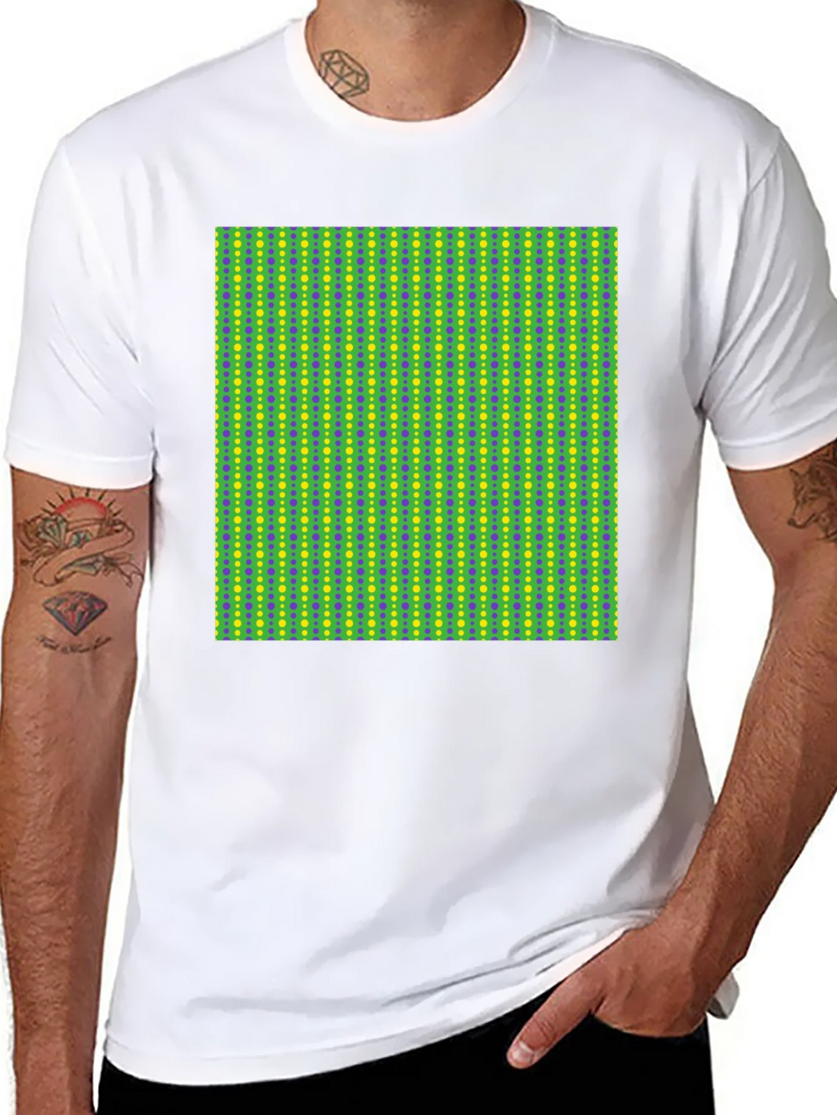 Groovy Geometric Print Black T-Shirt product image 6