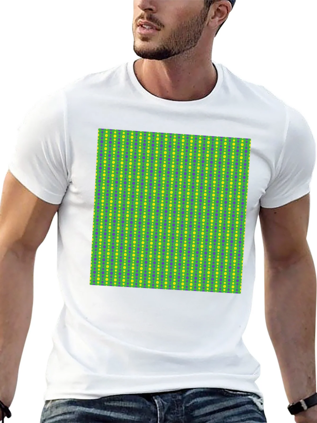 Groovy Geometric Print Black T-Shirt product image 9