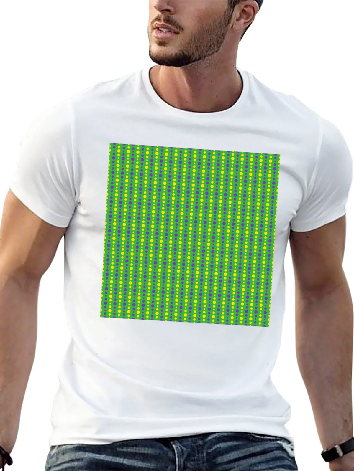 Groovy Geometric Print Black T-Shirt product image 9