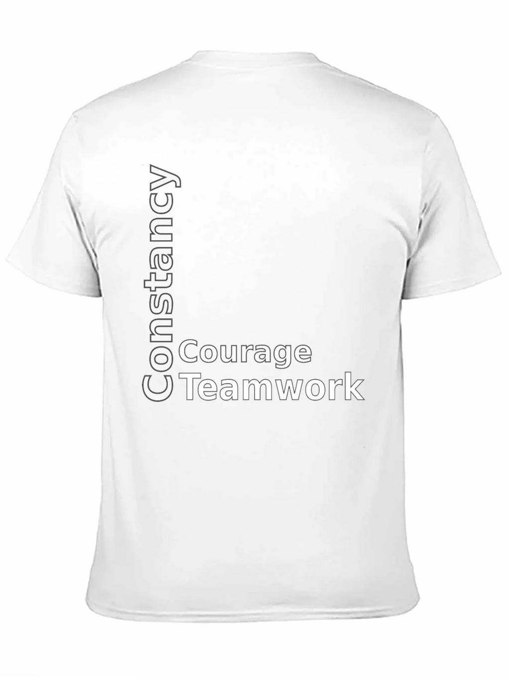 Constancy Courage Teamwork Black T-Shirt product image 10