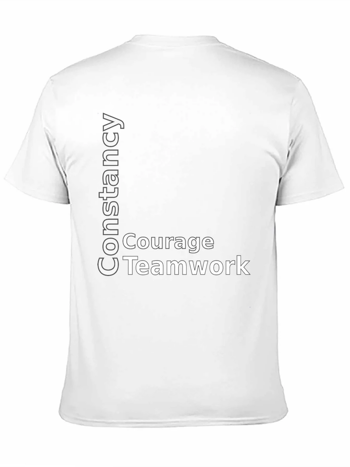 Constancy Courage Teamwork Black T-Shirt product image 10