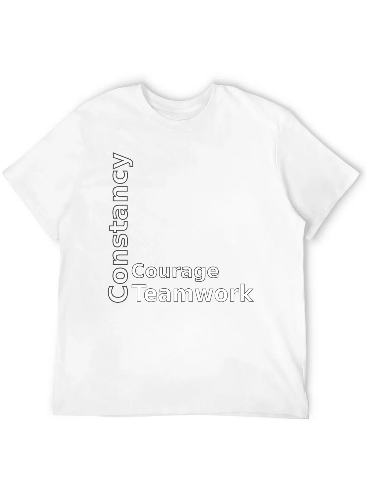 Constancy Courage Teamwork Black T-Shirt product image 11