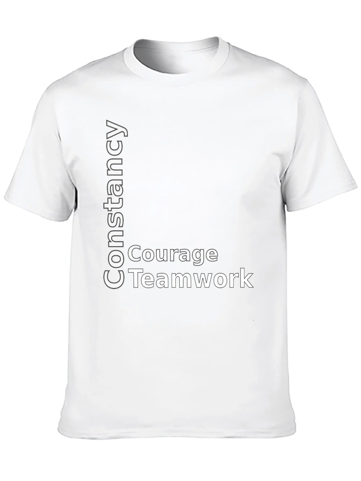 Constancy Courage Teamwork Black T-Shirt product image 9