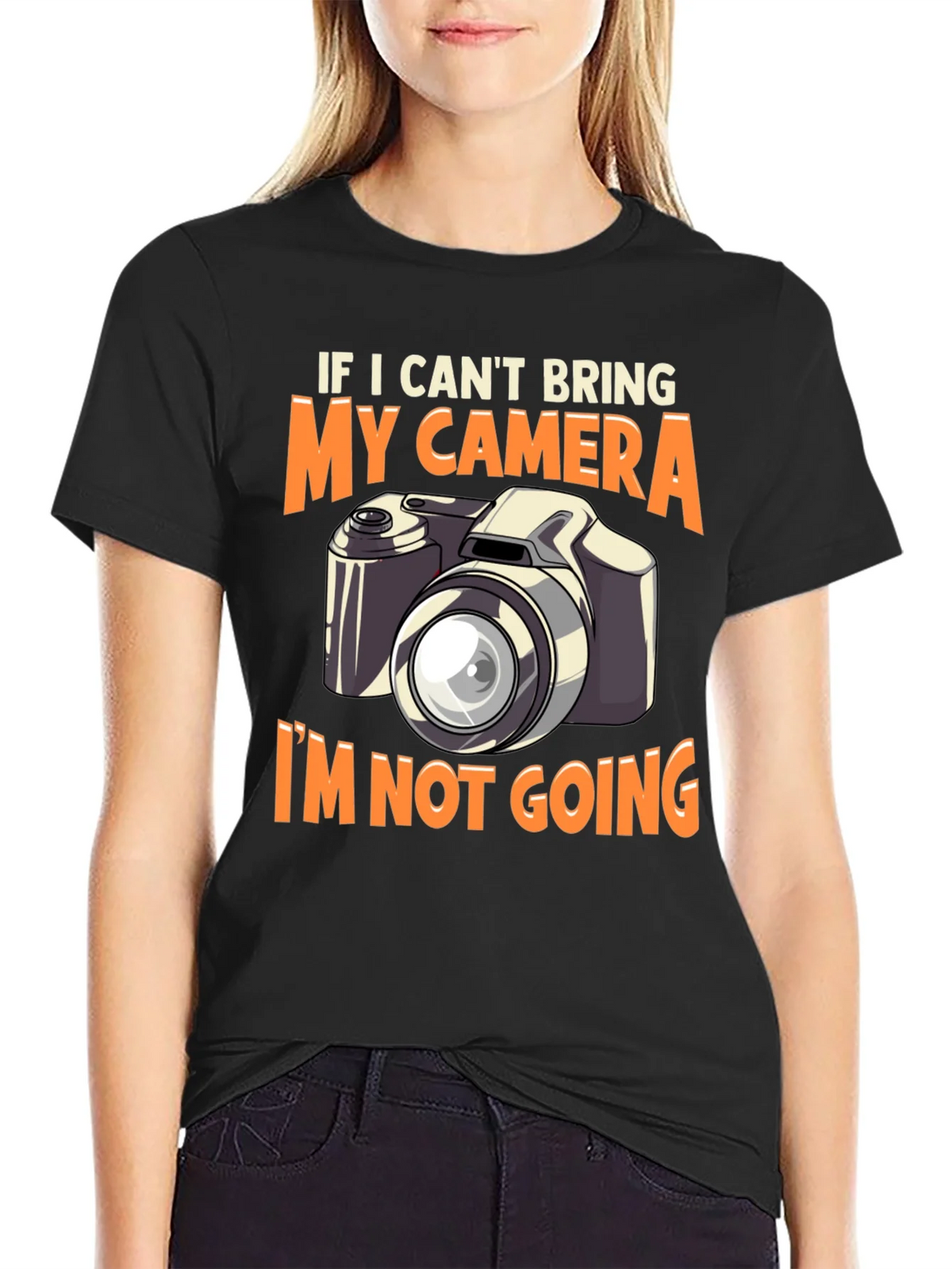 Camera Graphic T-Shirt - If I Cant Bring My product image 2