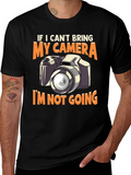 Camera Graphic T-Shirt - If I Cant Bring My product image 1