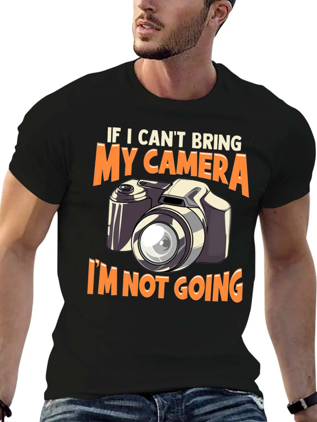 Camera Graphic T-Shirt - If I Cant Bring My product image 6